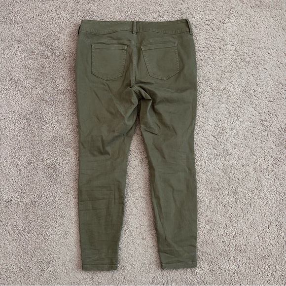 Torrid Olive Green Moto Skinny Jegging Pant Womens 14R - Picture 10 of 11